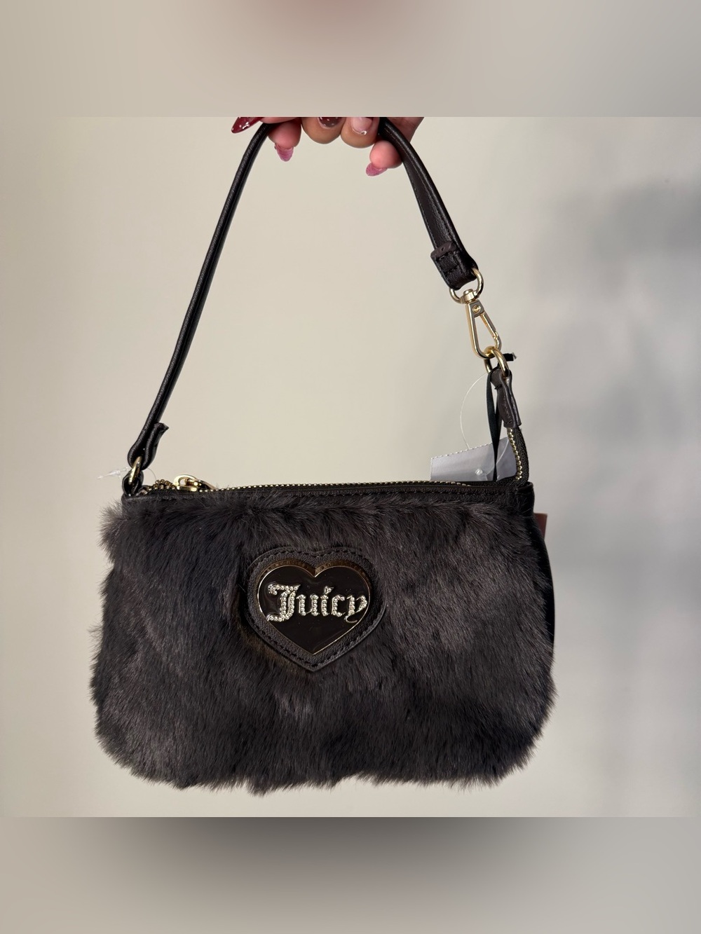 Juicy Couture Faux Fur Wristlet